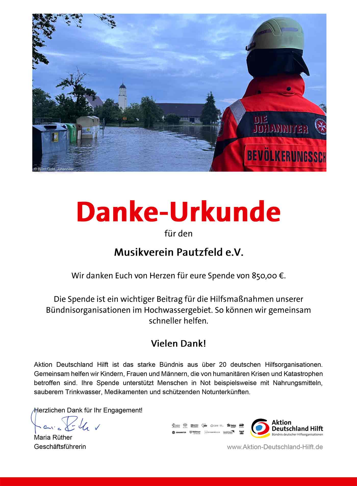 Spende Deutschland Hilft